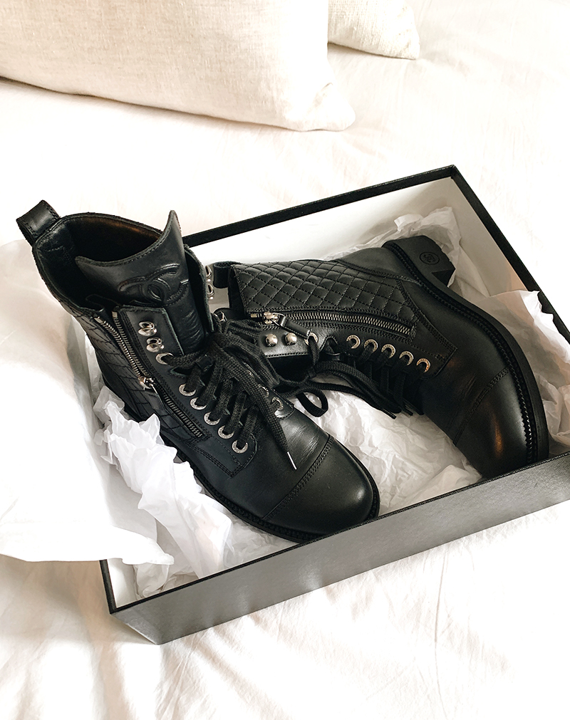 chanel boots saks